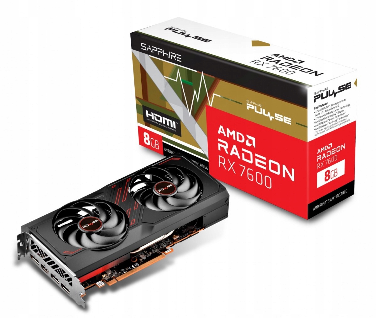 Karta graficzna Radeon Rx 7600 Gaming Oc 8G GDDR6