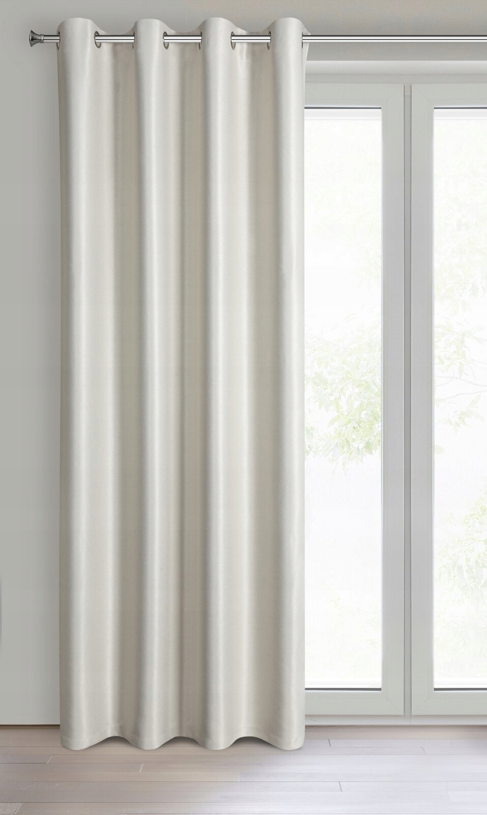 Zasłona gotowa 140x250 cm musztardowa Kolor kremowy