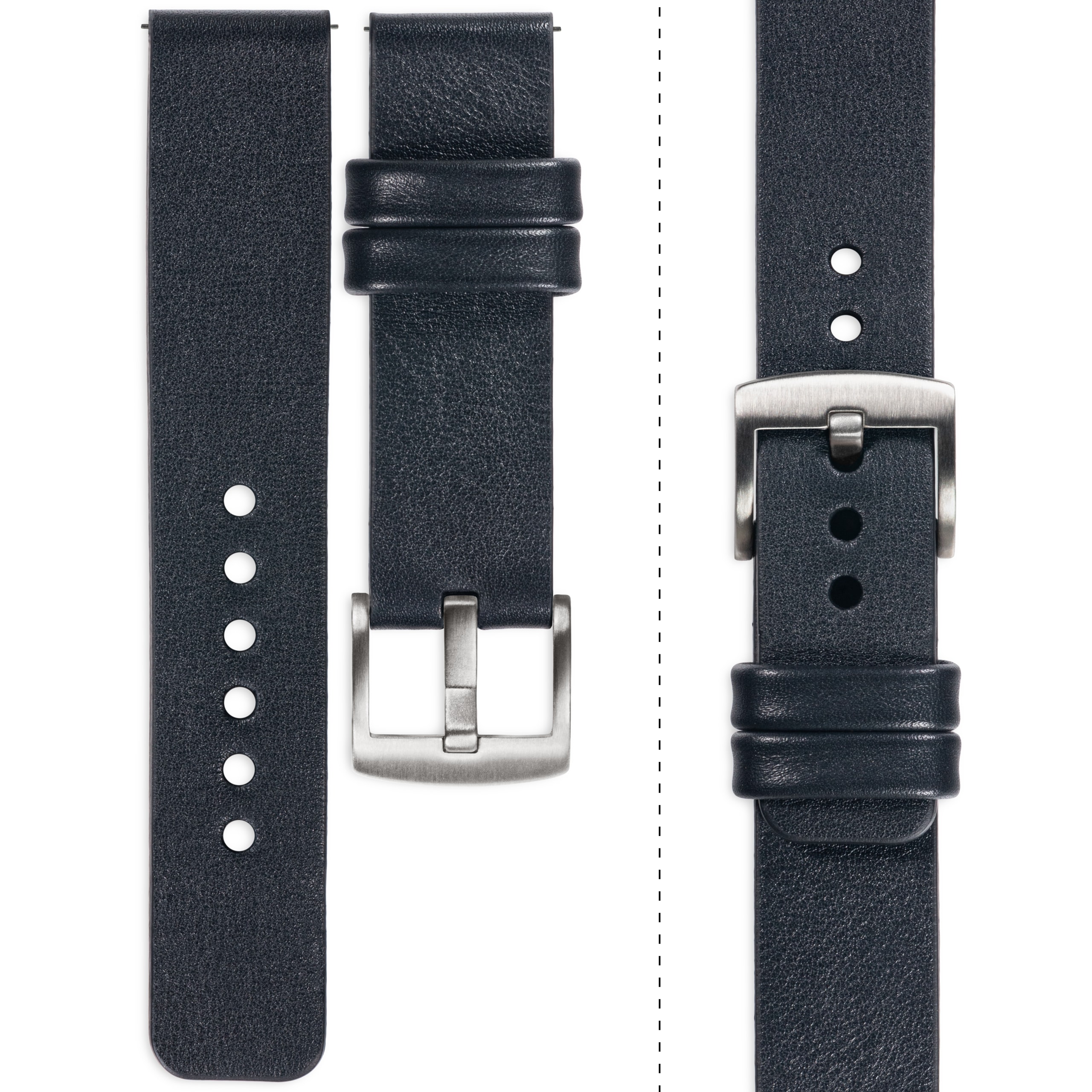 Kožený řemínek 24 mm pro prémiové hodinky, stylový a elegantní Movear