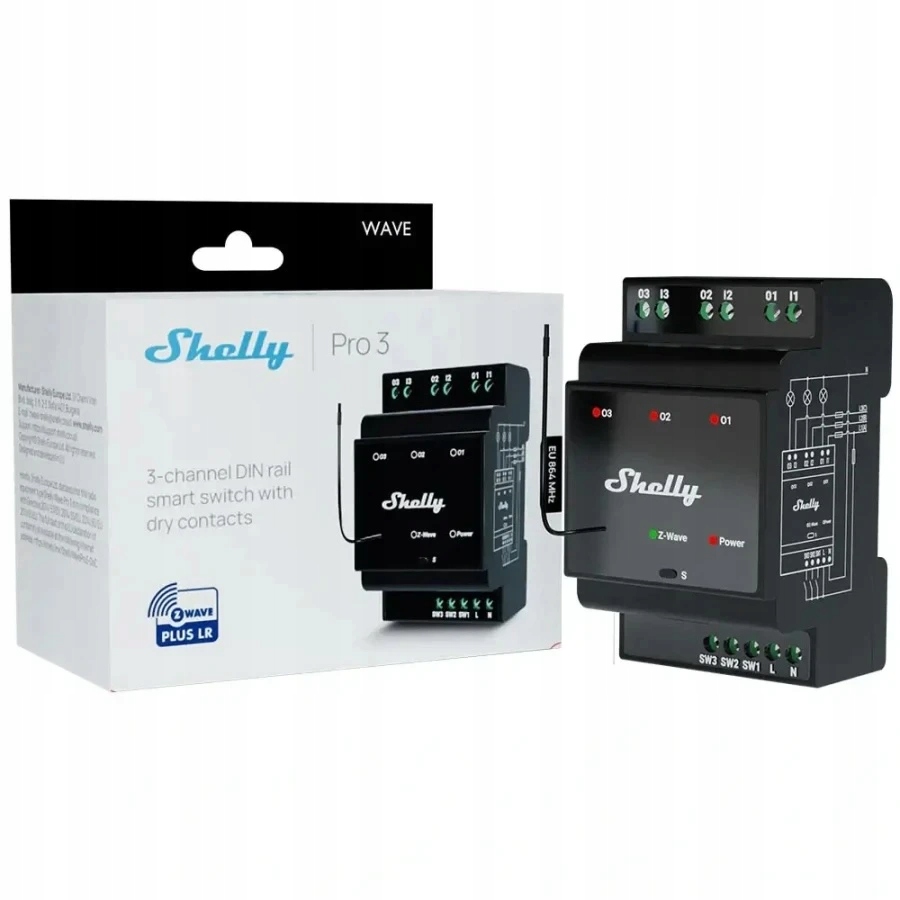 Shelly Wave Pro 3 (Z-Wave Long Range)