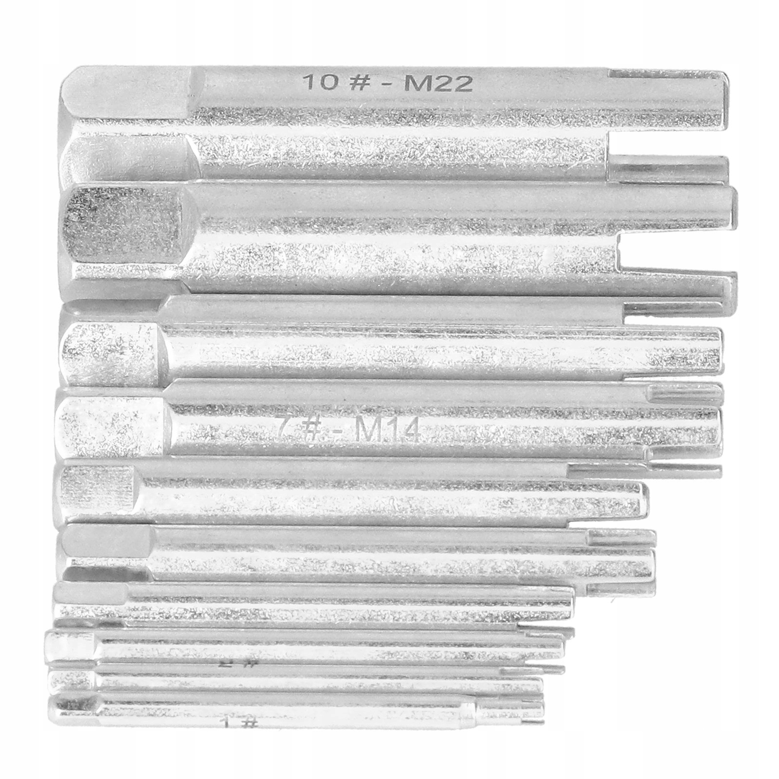 10 szt. WYKRĘTAKI DO URWANYCH GWINTOWNIKÓW HHS Marka bez marki