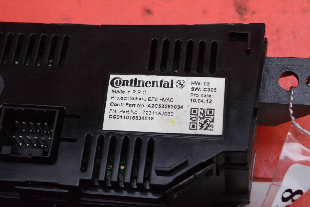 control panel air conditioning devices KLIMY 72311AJ030 SUBARU OUTBACK 4 IV 09-12