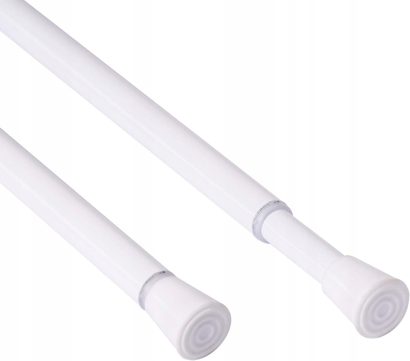 2x Mały Karnisz Drążek Teleskopowy do Firanki Zazdroski 43,5 - 70 cm