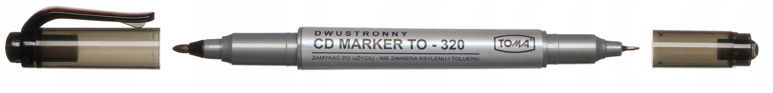 

Pisak marker dwustronny Czarny do CD TO-320