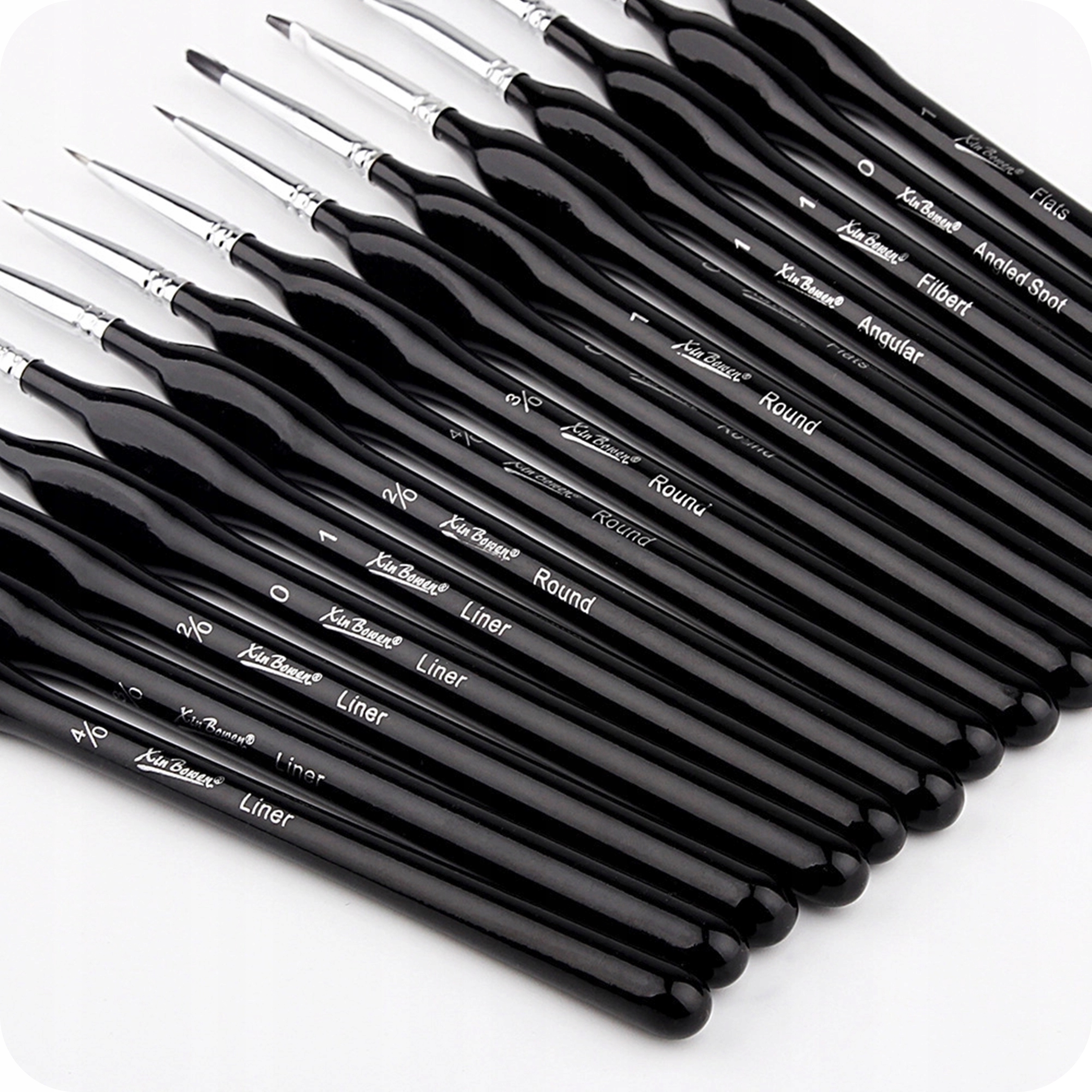 Umělecké štětce Precizní Profesionální Sada 15v1 Malířské Bowen Pro