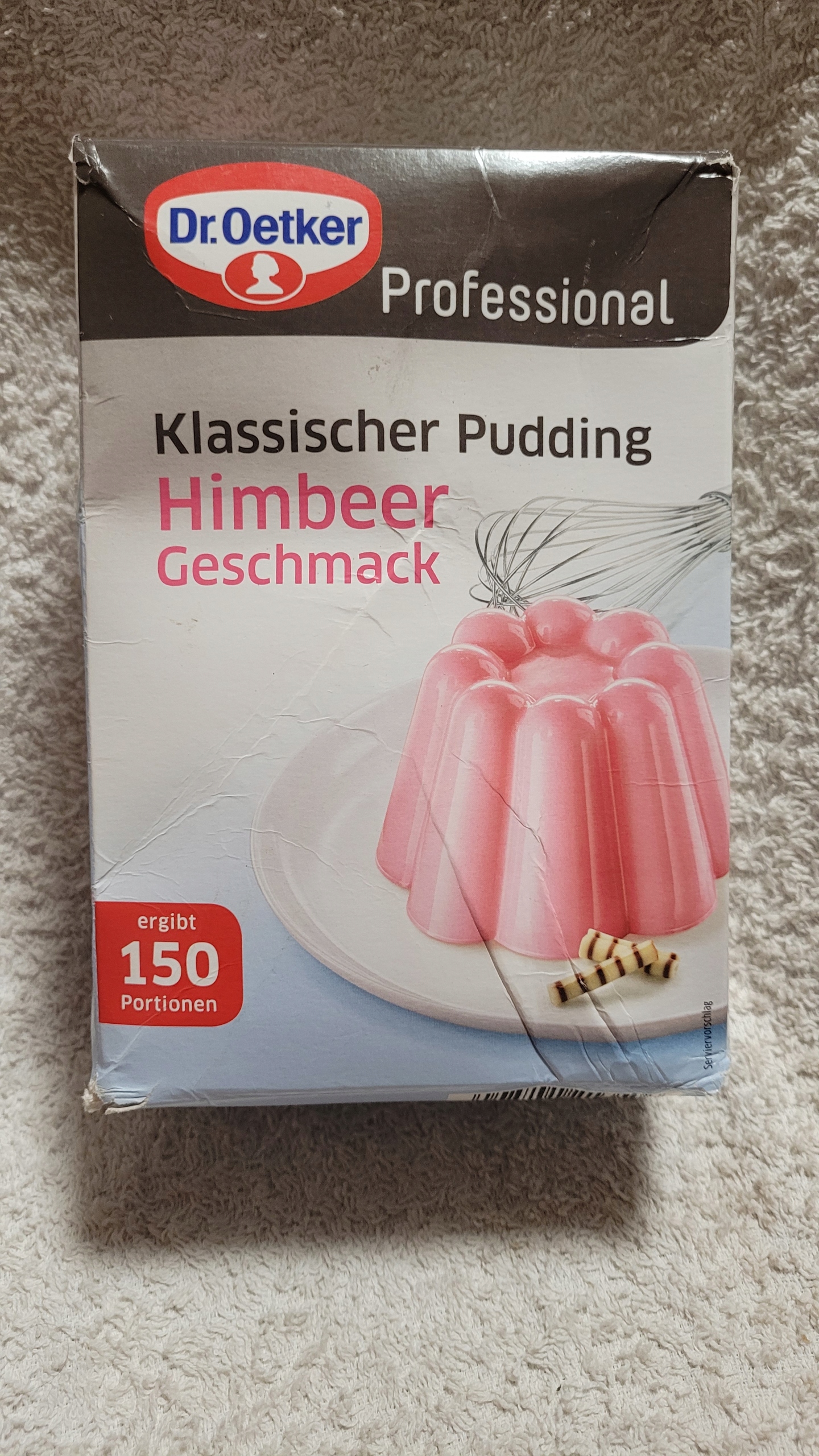 Dr. Oetker Professional Klassischer Pudding Himbeer Geschmack,1kg