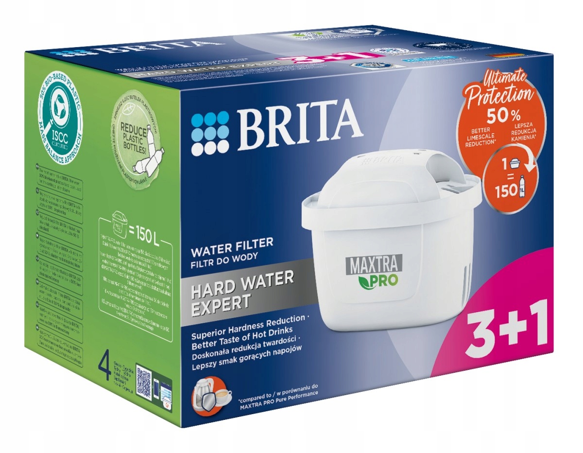 Wkład filtrujący do dzbanka Brita Maxtra Pro Hard Water Expert 4 szt.