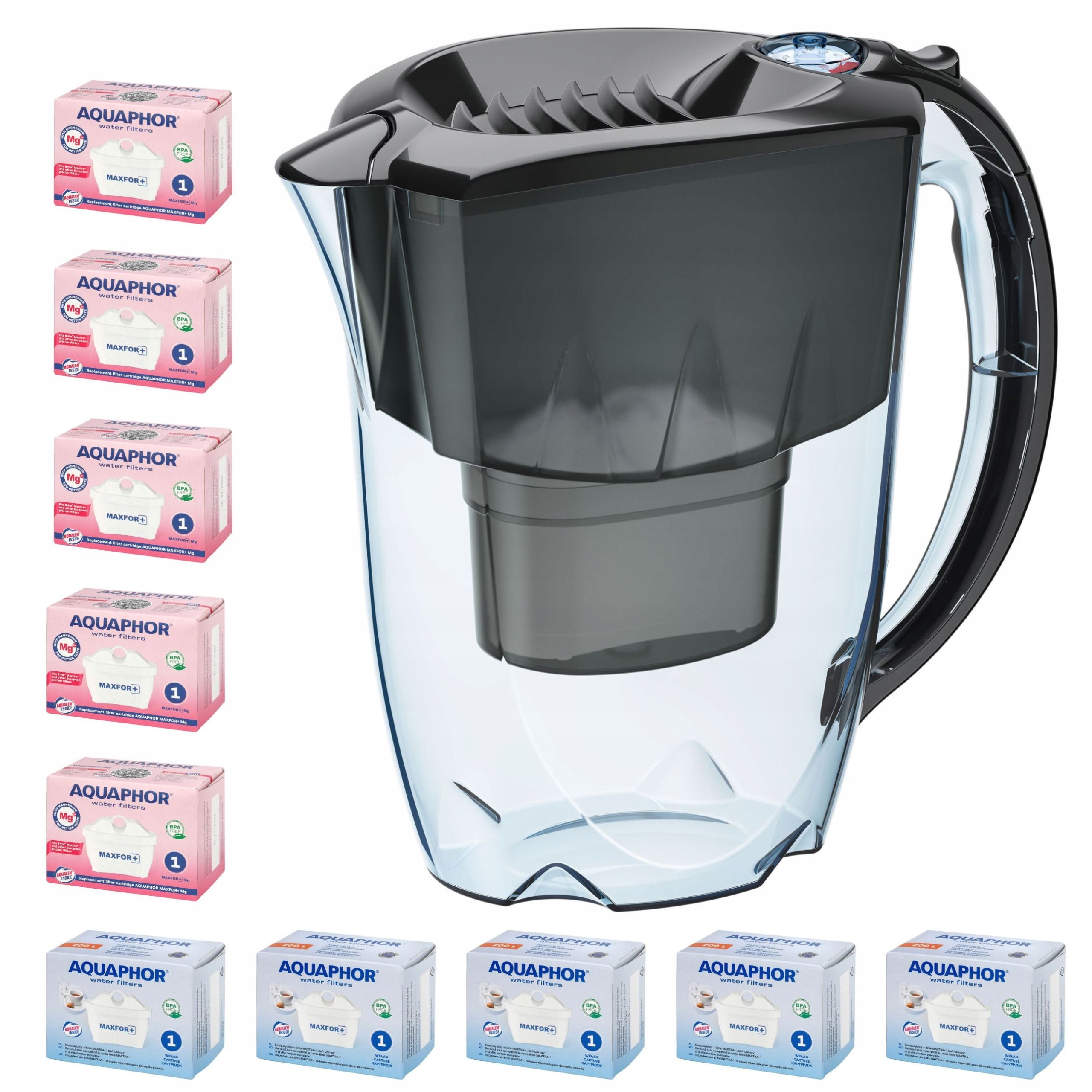 Konvička Aquaphor Amethyst černá 10 náplní Maxfor Plus (5 5 mg)