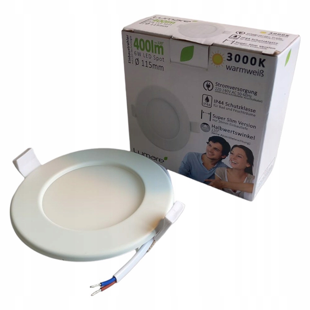 Reflektor LED do zabudowy 6W 115mm Kod producenta 10901