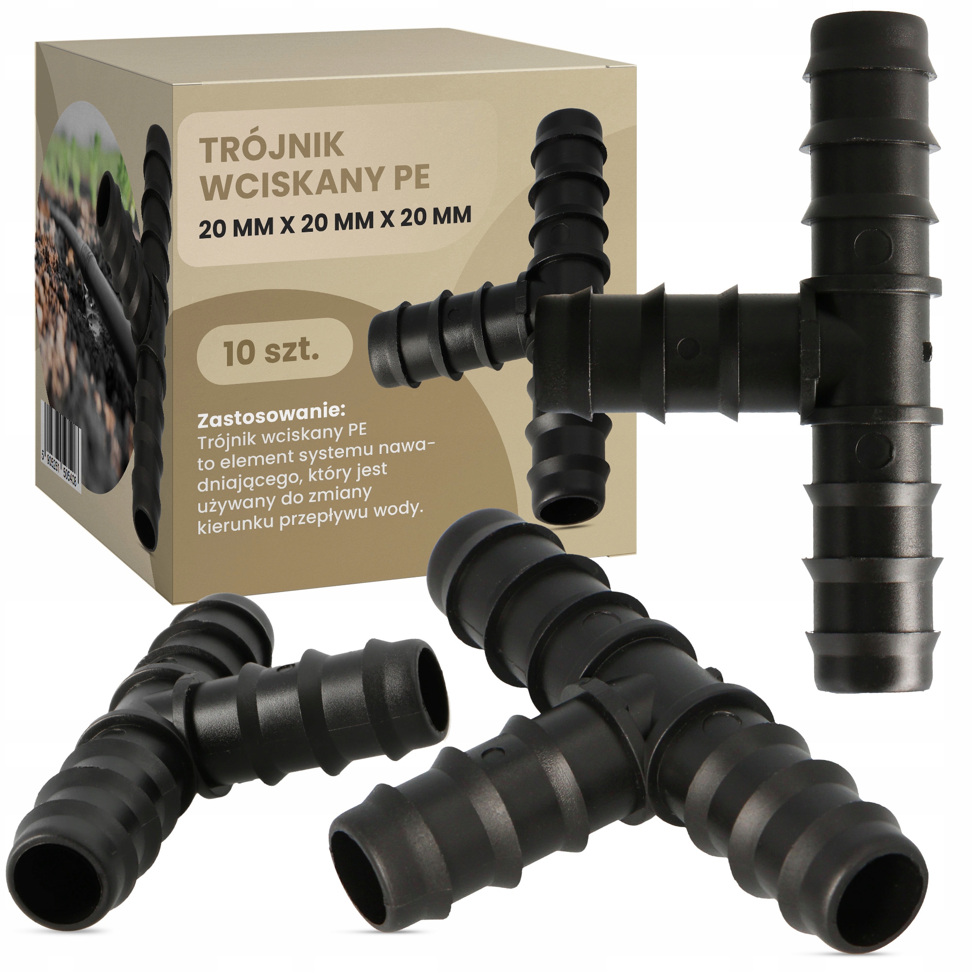 

10x Trójnik Węża linii Kroplującej 20x20