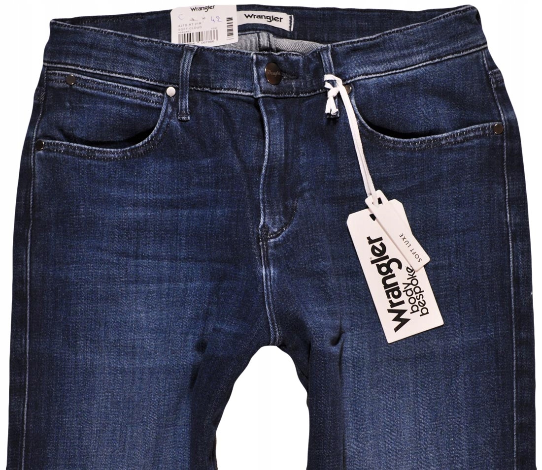 Wrangler kalhoty Jeans blue High Rise Slim W28 L32