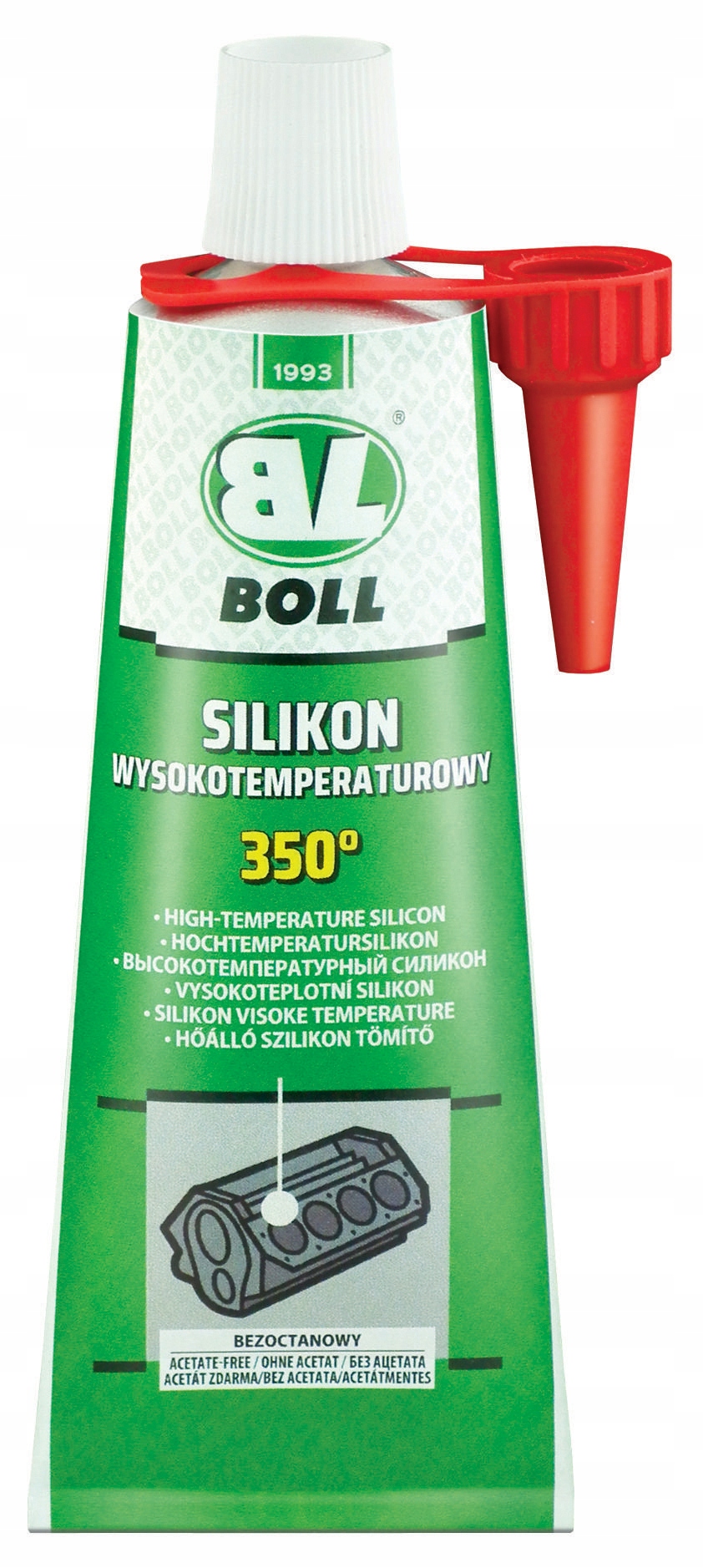 

Boll Wysokotemperaturowy Silikon Czerwony 80ML