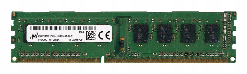 Micron 2GB DDR3 1600MHz PC3L-12800U Non-ecc