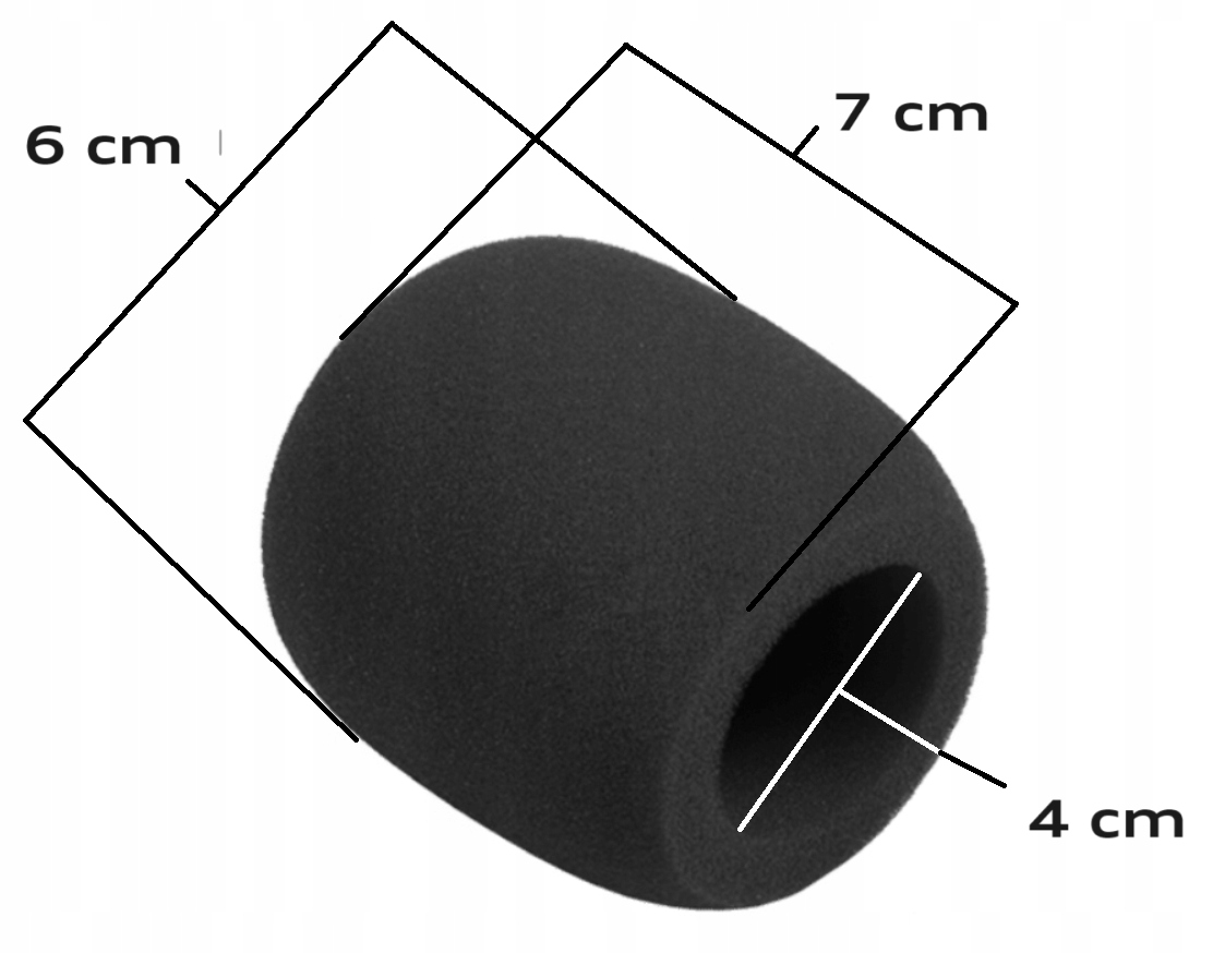UNIWERSALNA OCHRONNA PIANKA DO MIKROFONU OSŁONA GĄBKA MIKROFONOWA 1x Kod producenta GĄBKA PIANKA MIKROFONOWA
