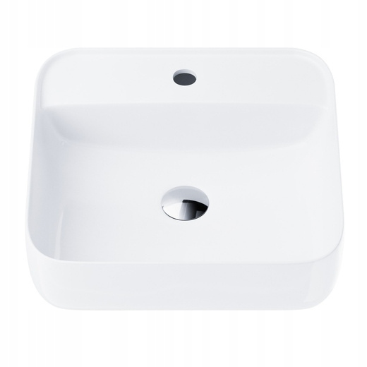 Umyvadlo Na Desku Corsan Ango UC9902CH 39,5x39,5 S Otvorem Chromová Zátka