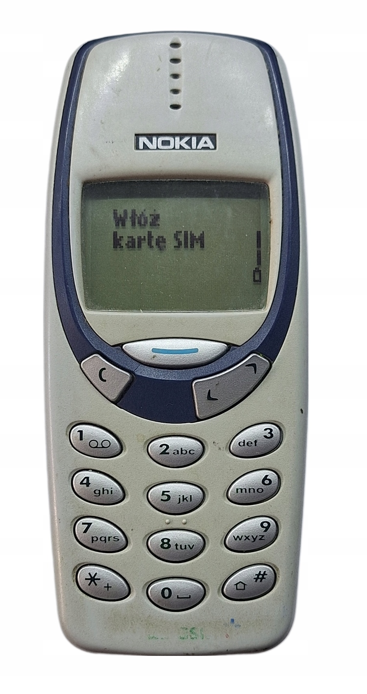 Telefon komórkowy Nokia 3310 4 MB / 4 MB 2G biały