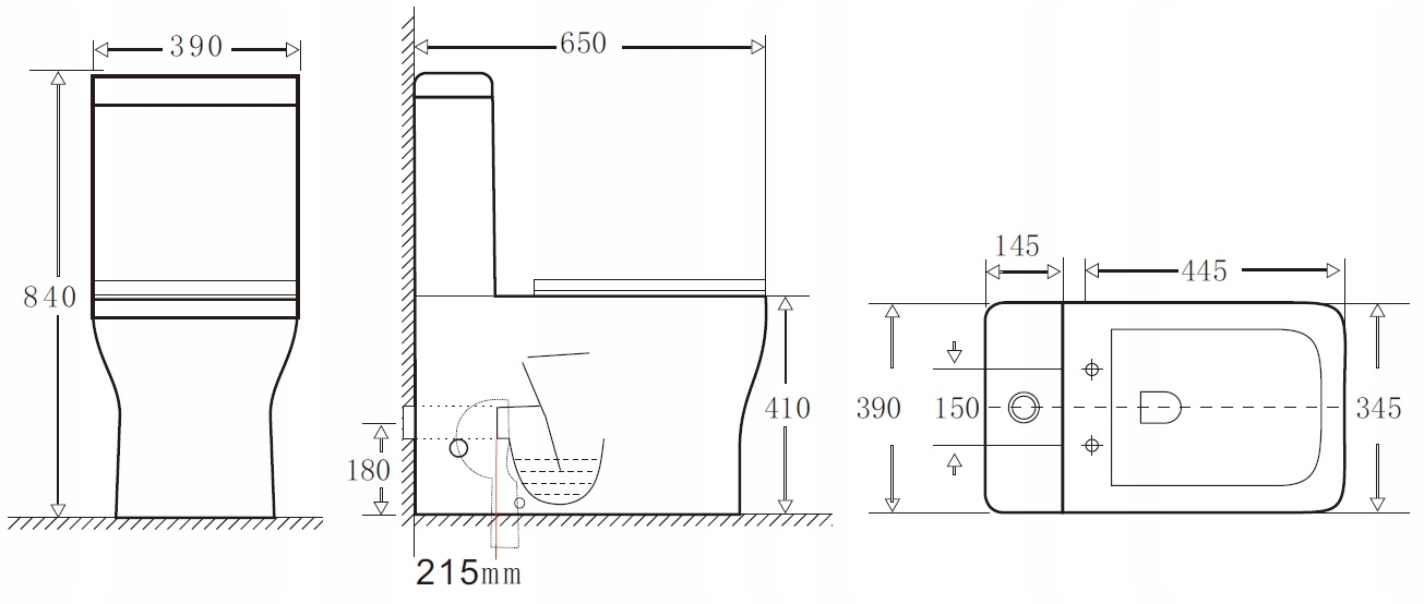 KOMPAKT WC RIMLESS bezrantowy DESKA WOLNOOPADAJĄCA Informacje dodatkowe bez kołnierza