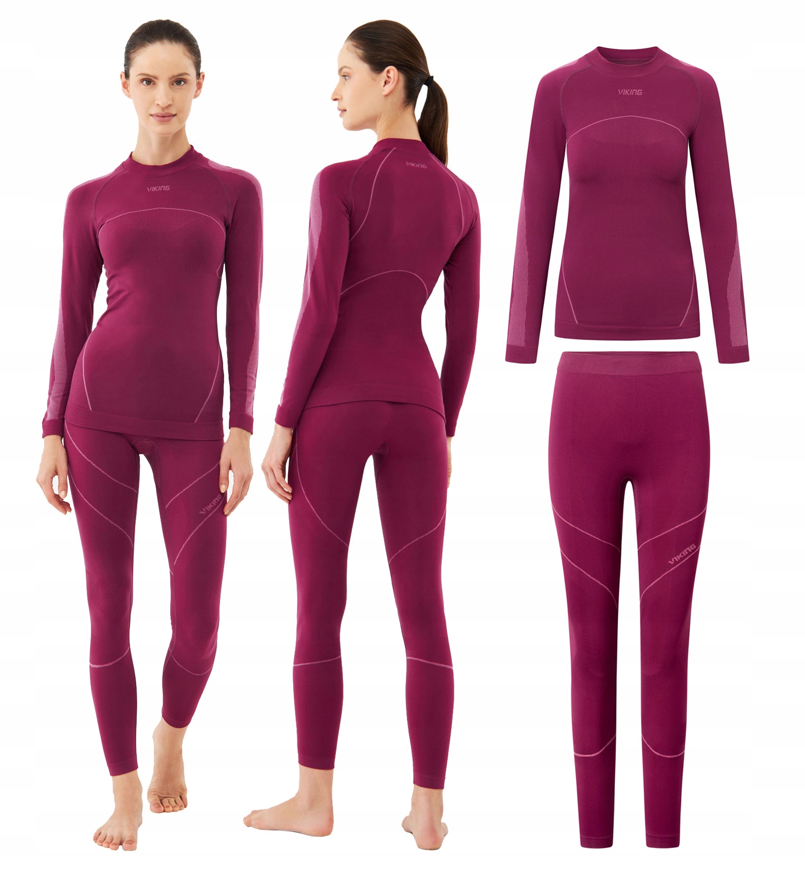 Dámské termoaktivní spodní prádlo komplet Viking Primeone Sensil růžová Xs