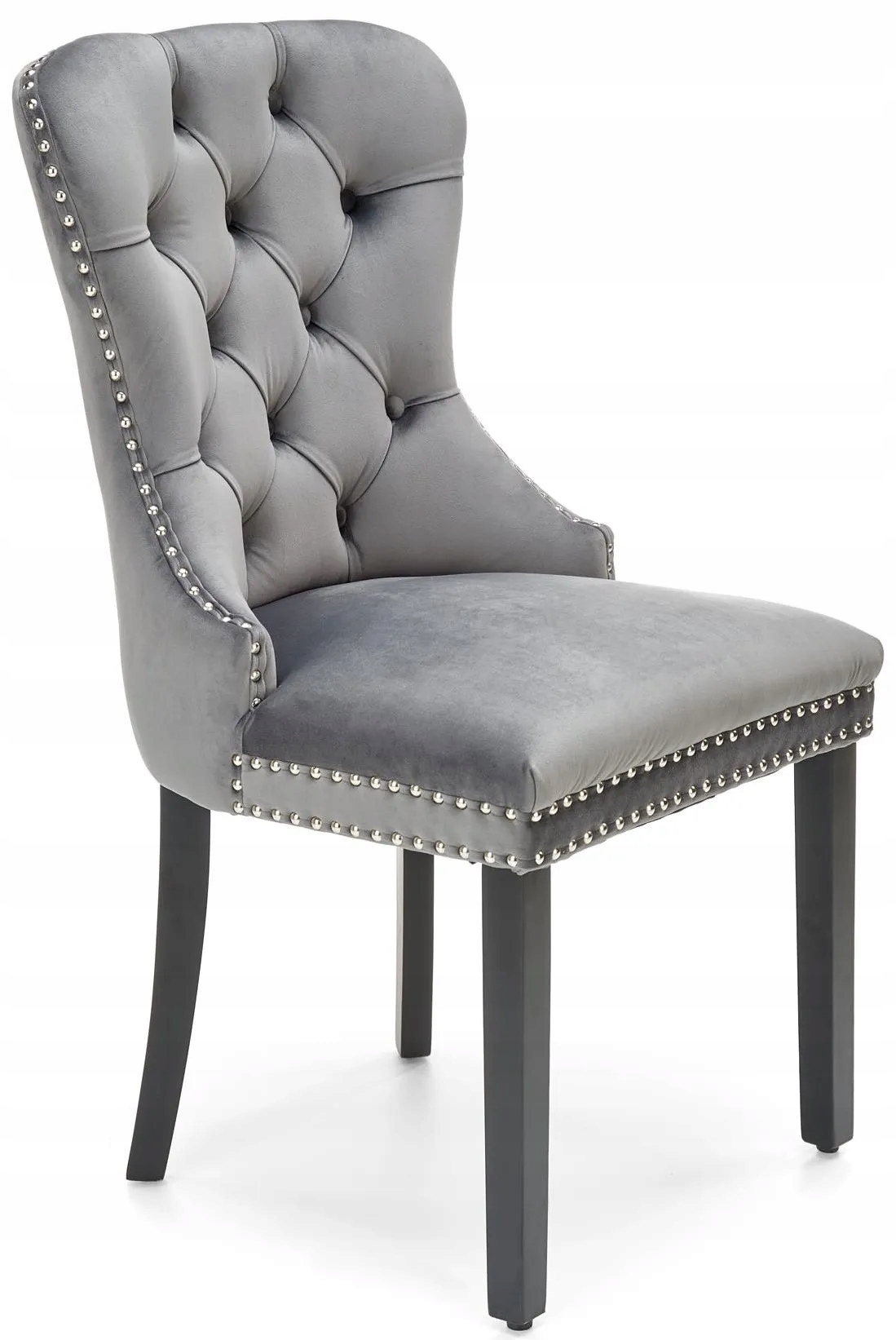 Krzesło glamour MIYA velvet szare czarne Halmar Kod producenta V-CH-MIYA-KR-POPIEL