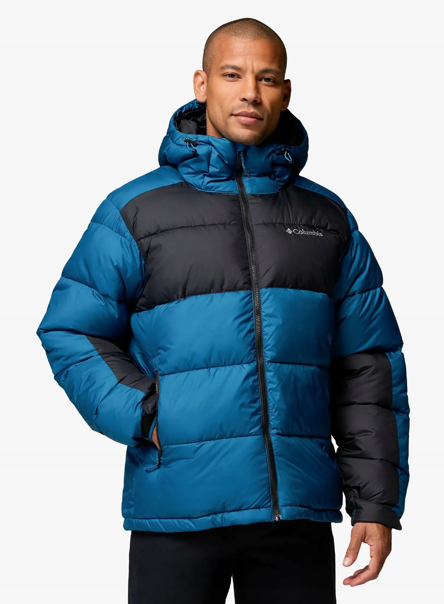 Zateplená bunda Columbia Pike Lake II Hooded Jacket phoenix blue/blk M