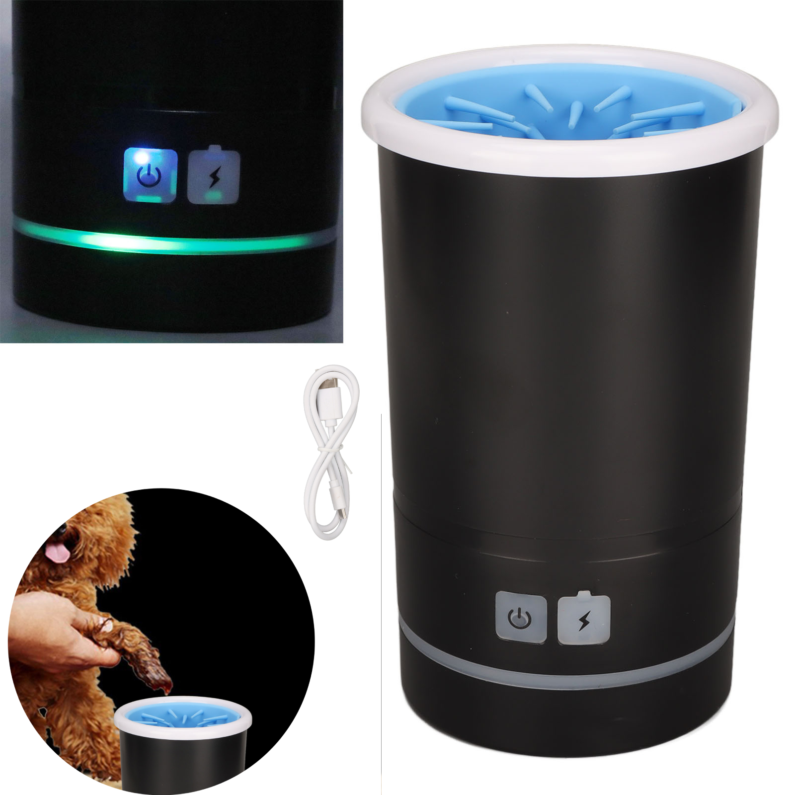 Levně Čistící Kelímek Na Mytí Tlapek Pro Psa Elektrický