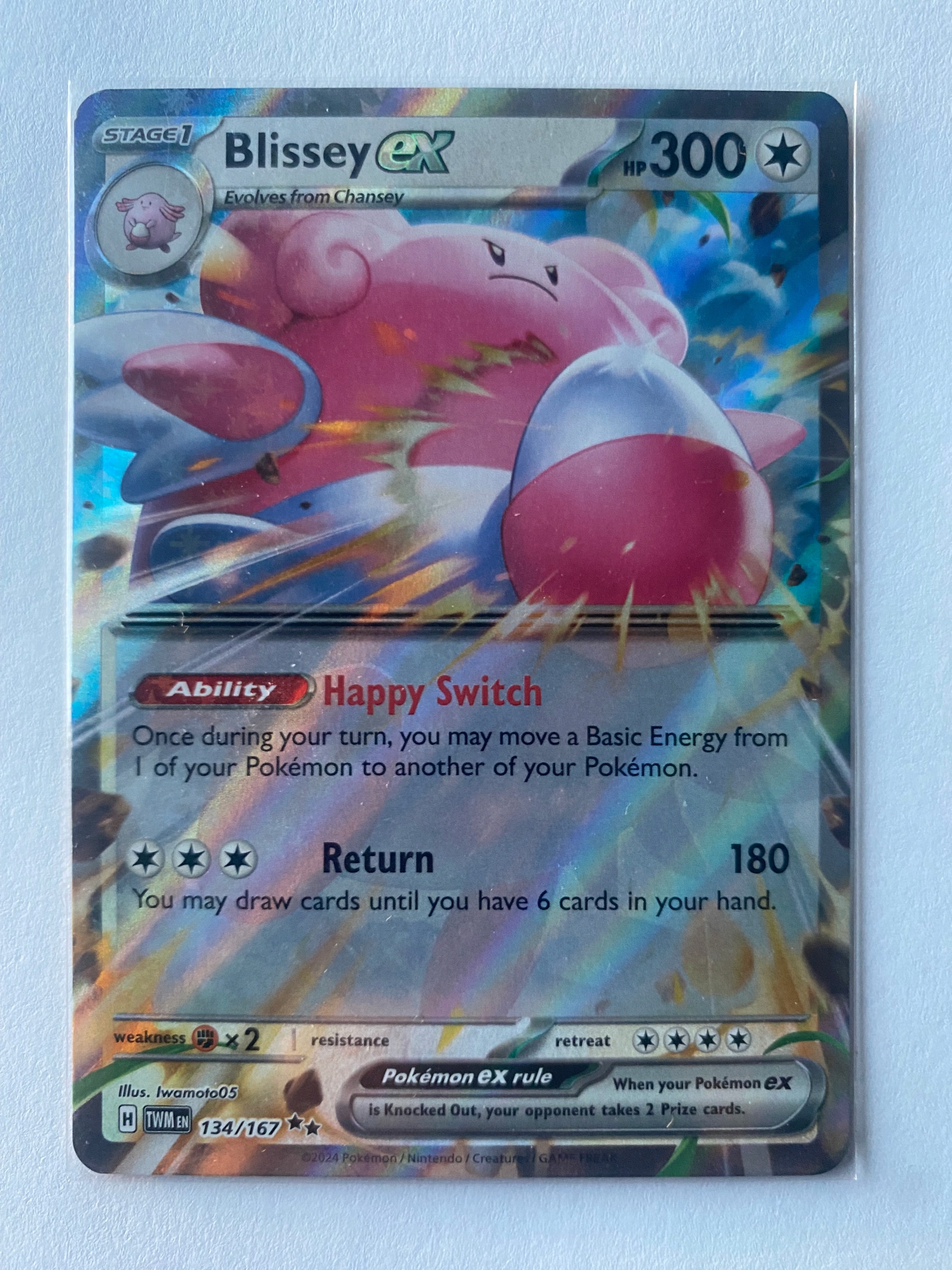 Karta Pokemon: Blissey ex (TWM 134) / Twilight Masquerade