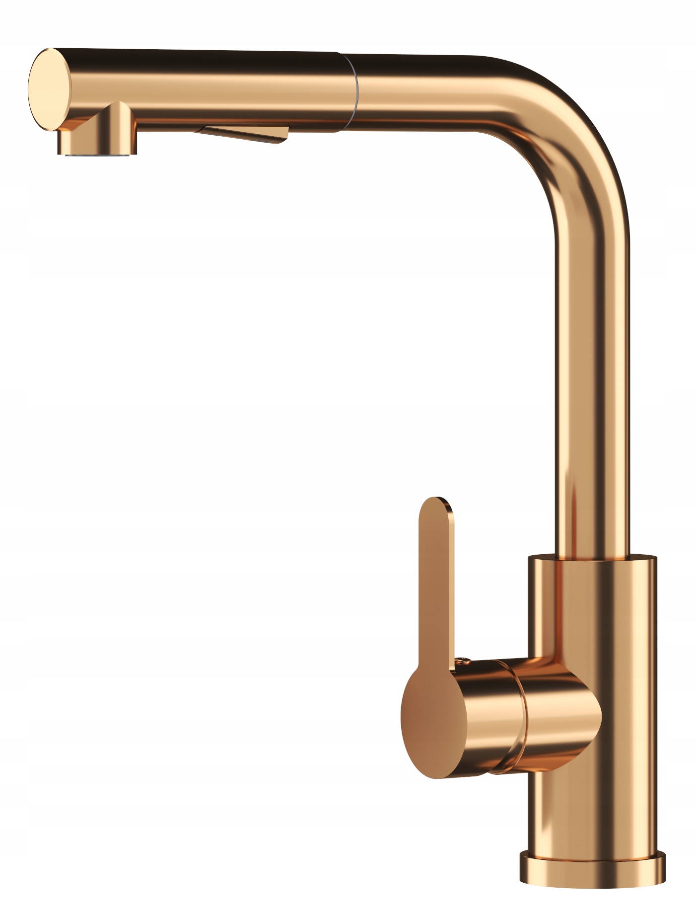 Rose Gold Kuchynská Batéria S Výsuvným Výtokom, 2 Prúdy Do Umývadla Ebro