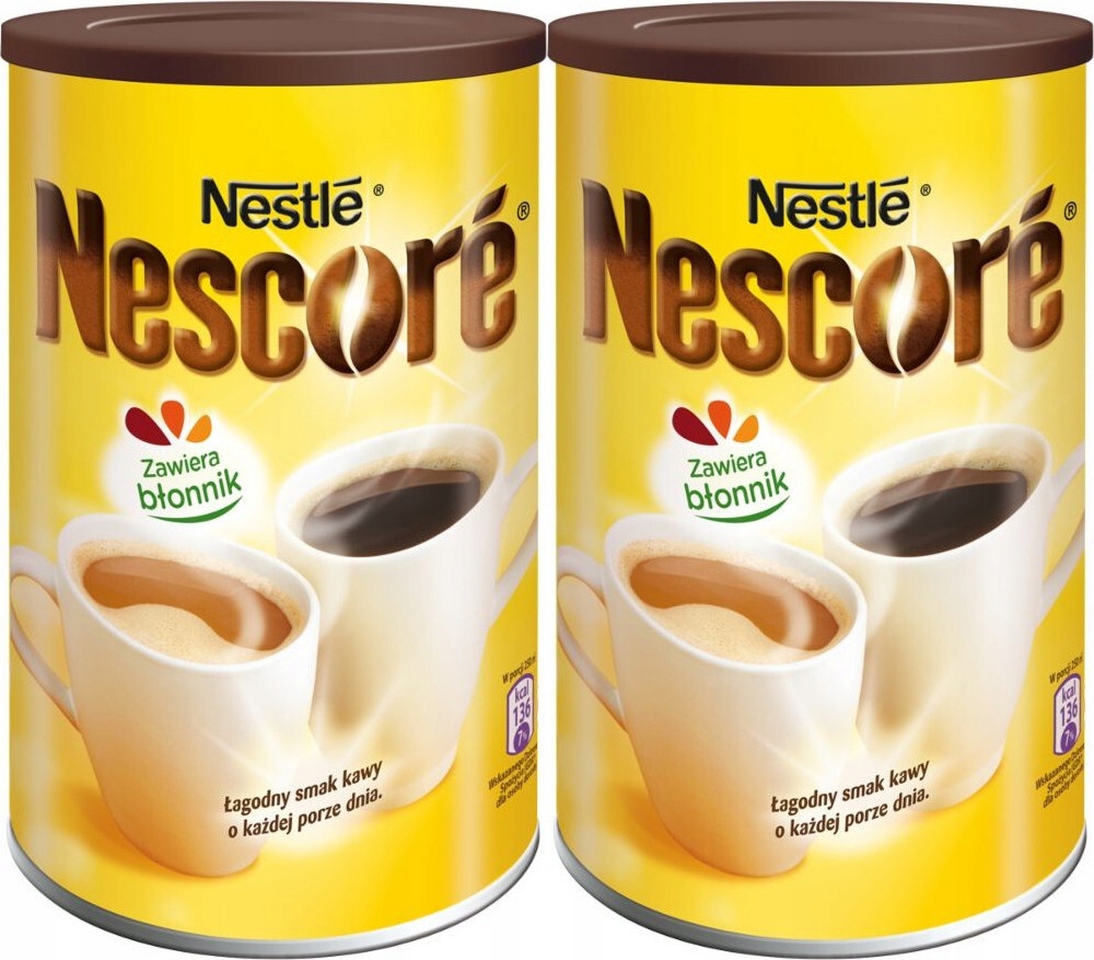 Kawa rozpuszczalna Nestlé Nescore z magnezem puszka 260g x2