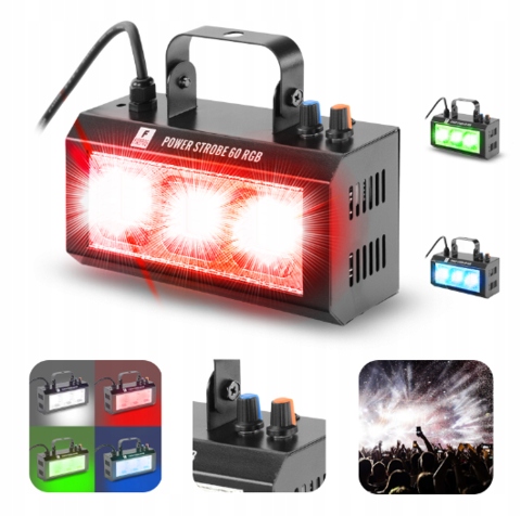 Stroboskop Firefog Power Strobe 60 RGB zasilanie sieciowe