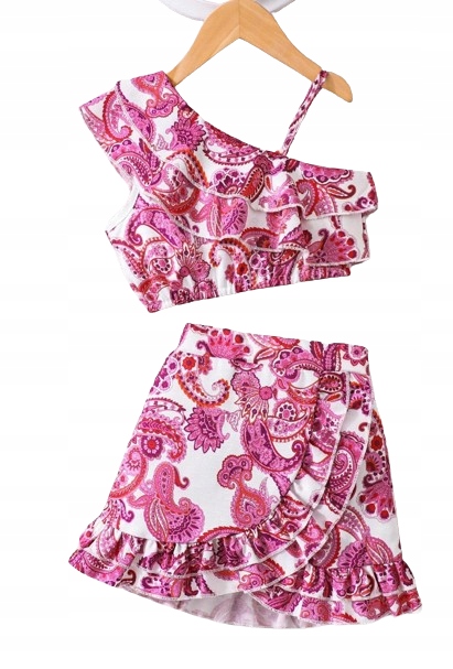 SHEIN KOMPLET DZIEWCZĘCY SPÓDNICA Z TOPEM ŁWM • Cena, Opinie