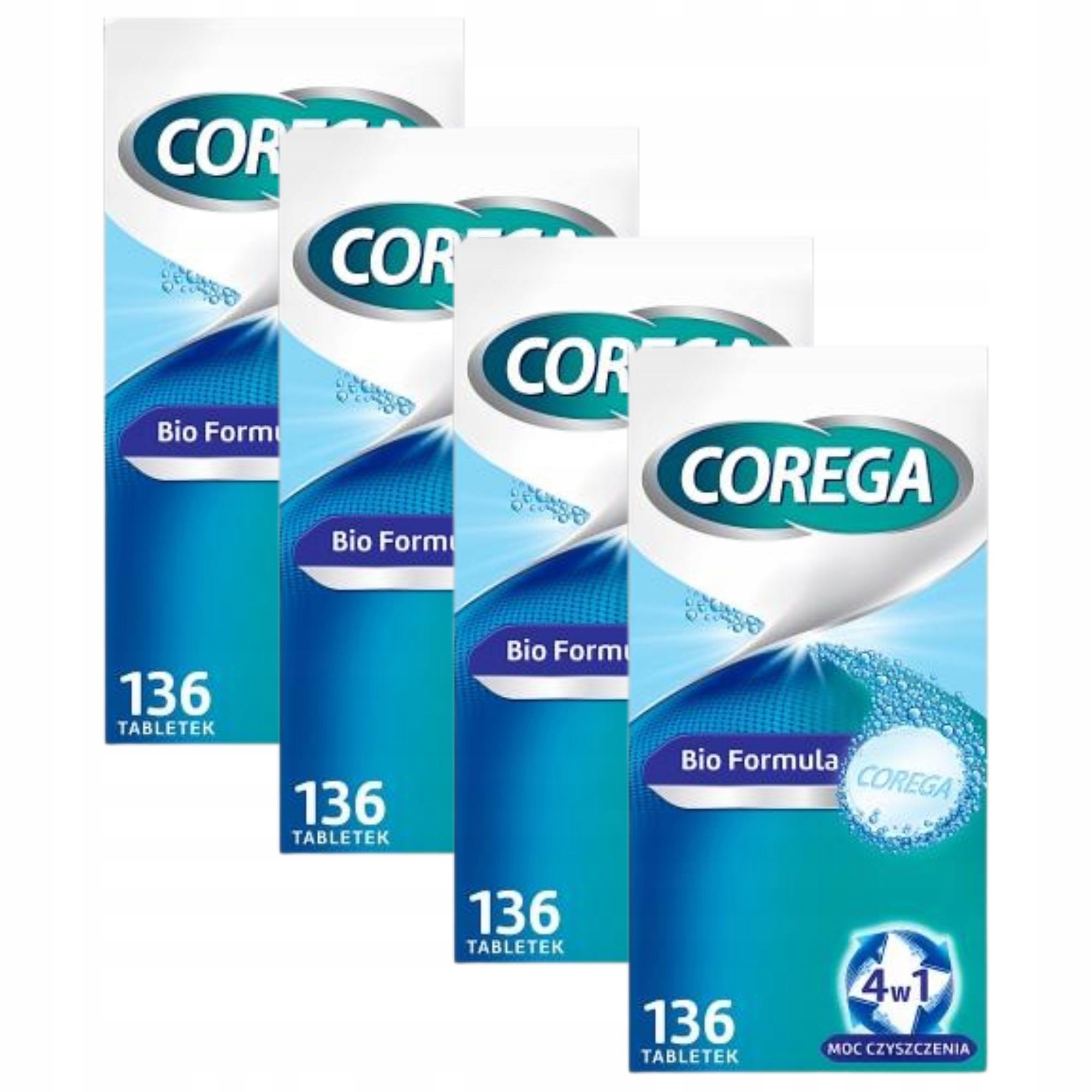 Corega Tabs Tabletki do czyszczenia protez 136 szt