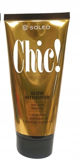 Soleo Chic Glow Intensifier posilovač opálení krém se zlatem