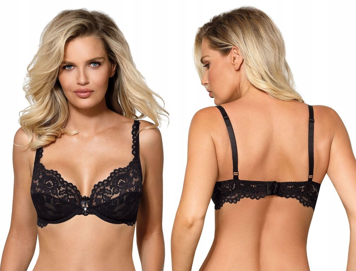 

Newia Biustonosz push-up koronka *75B* czarny