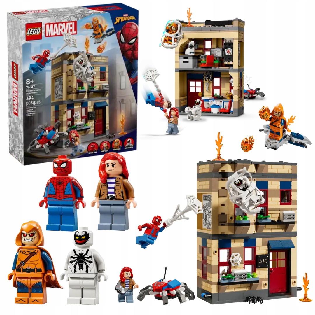 Lego Marvel Heroes 76317 Byt Petera Parkera Spider Mana