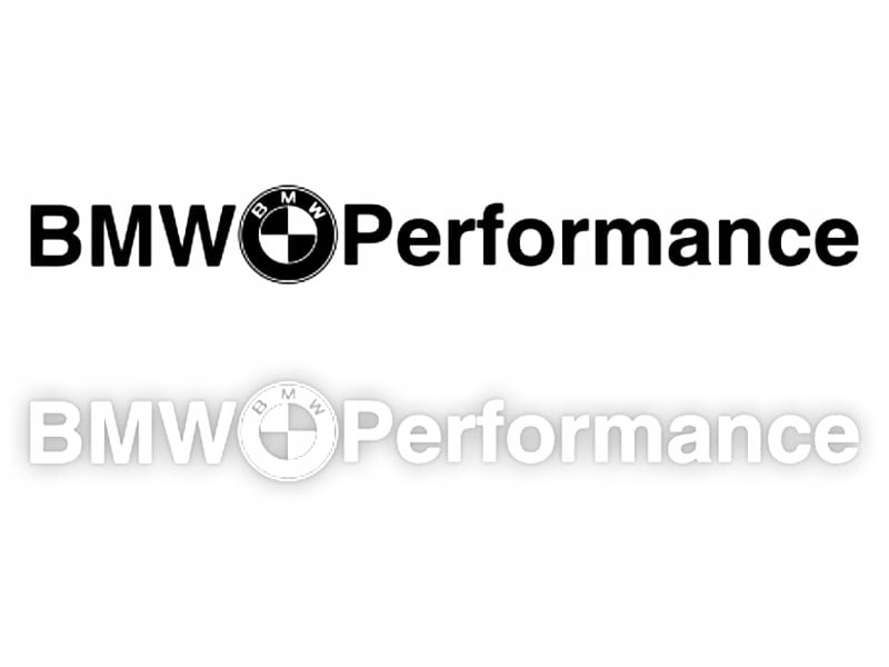 BMW PERFORMANCE - Naklejka na samochód na auto KOLOR