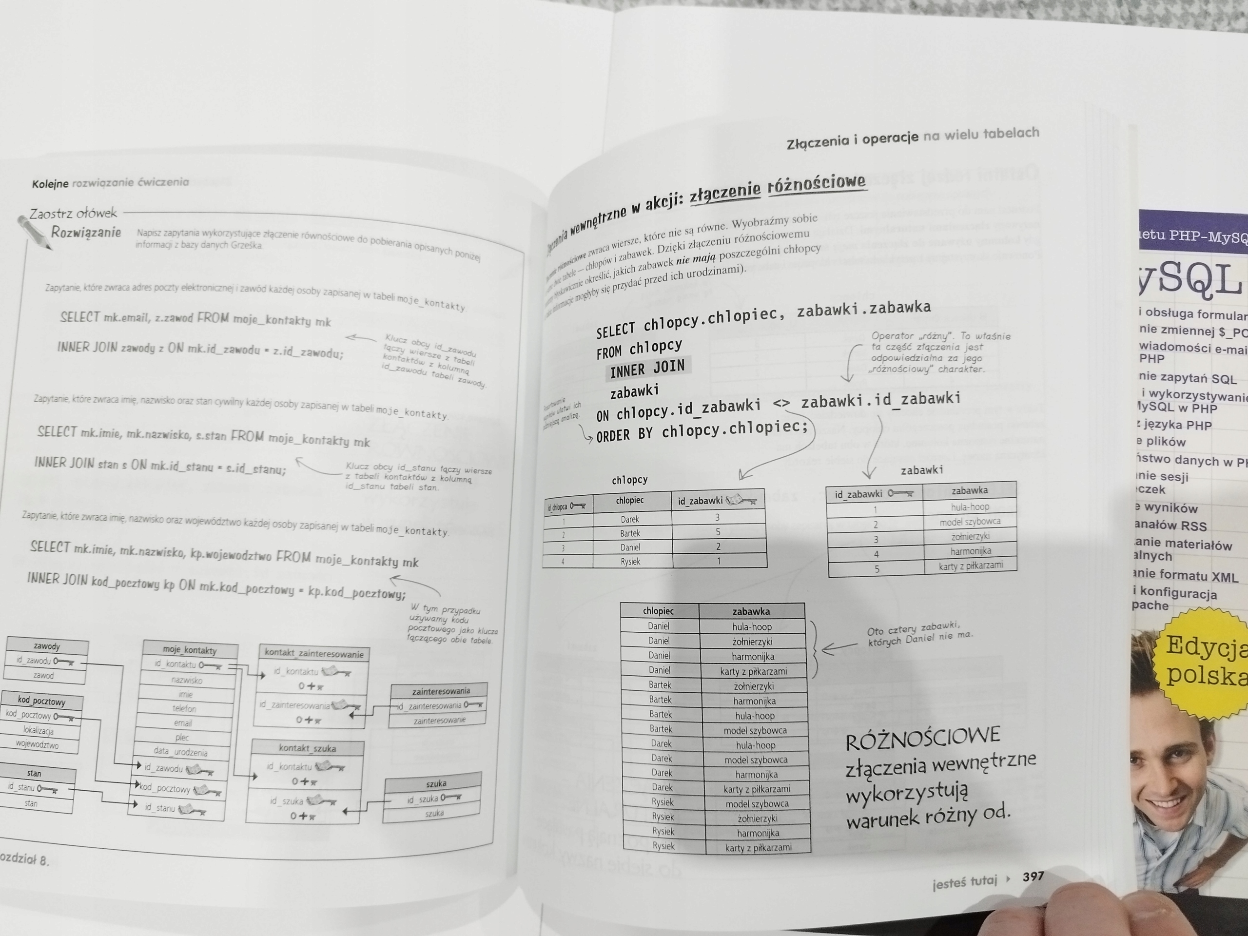 Zestaw 2 książek Head First[PL]: PHP & MySQL + SQL Tytuł Head First PHP & MySQL