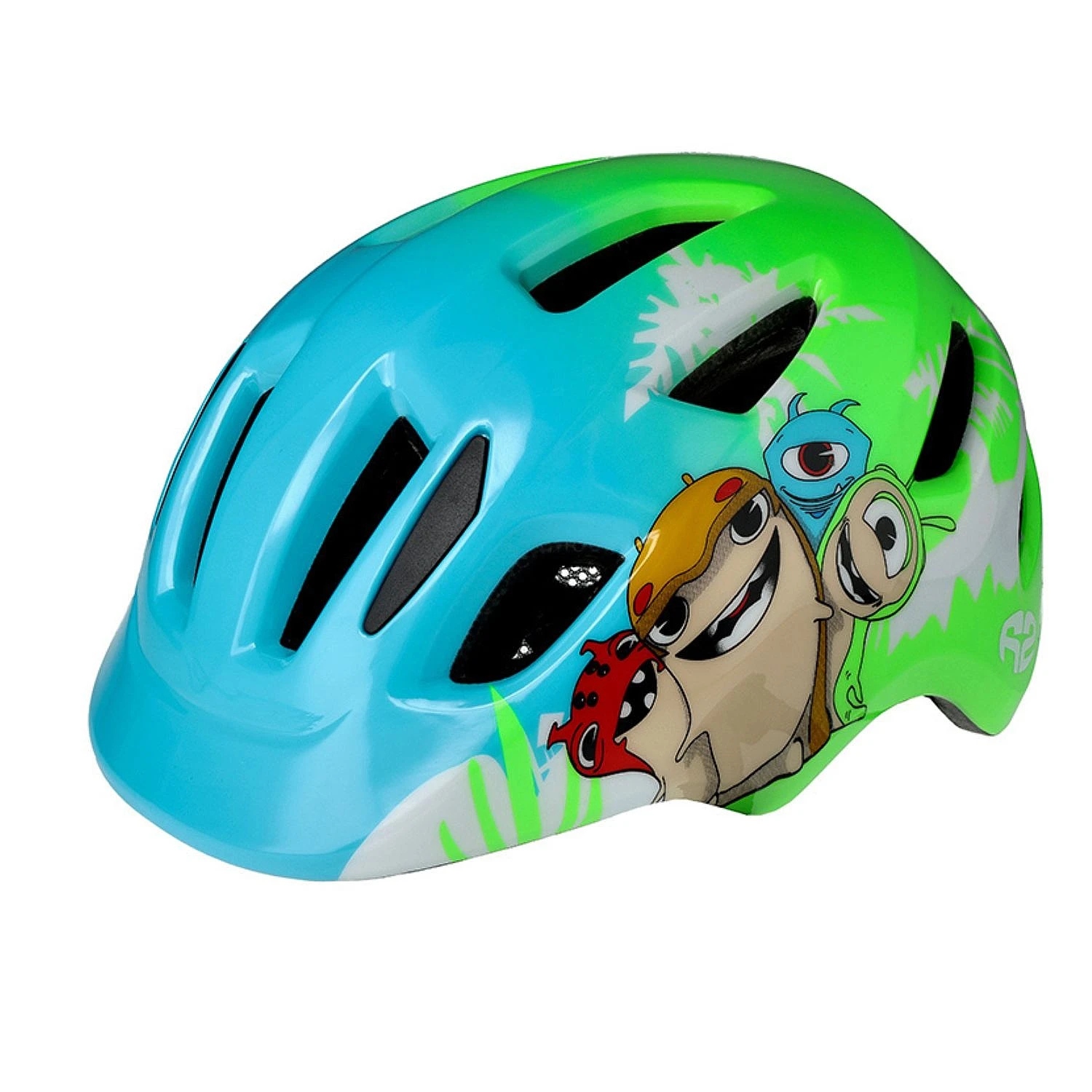 kask R2 Pump ATH37G/Light Blue/Neon Green/Mix