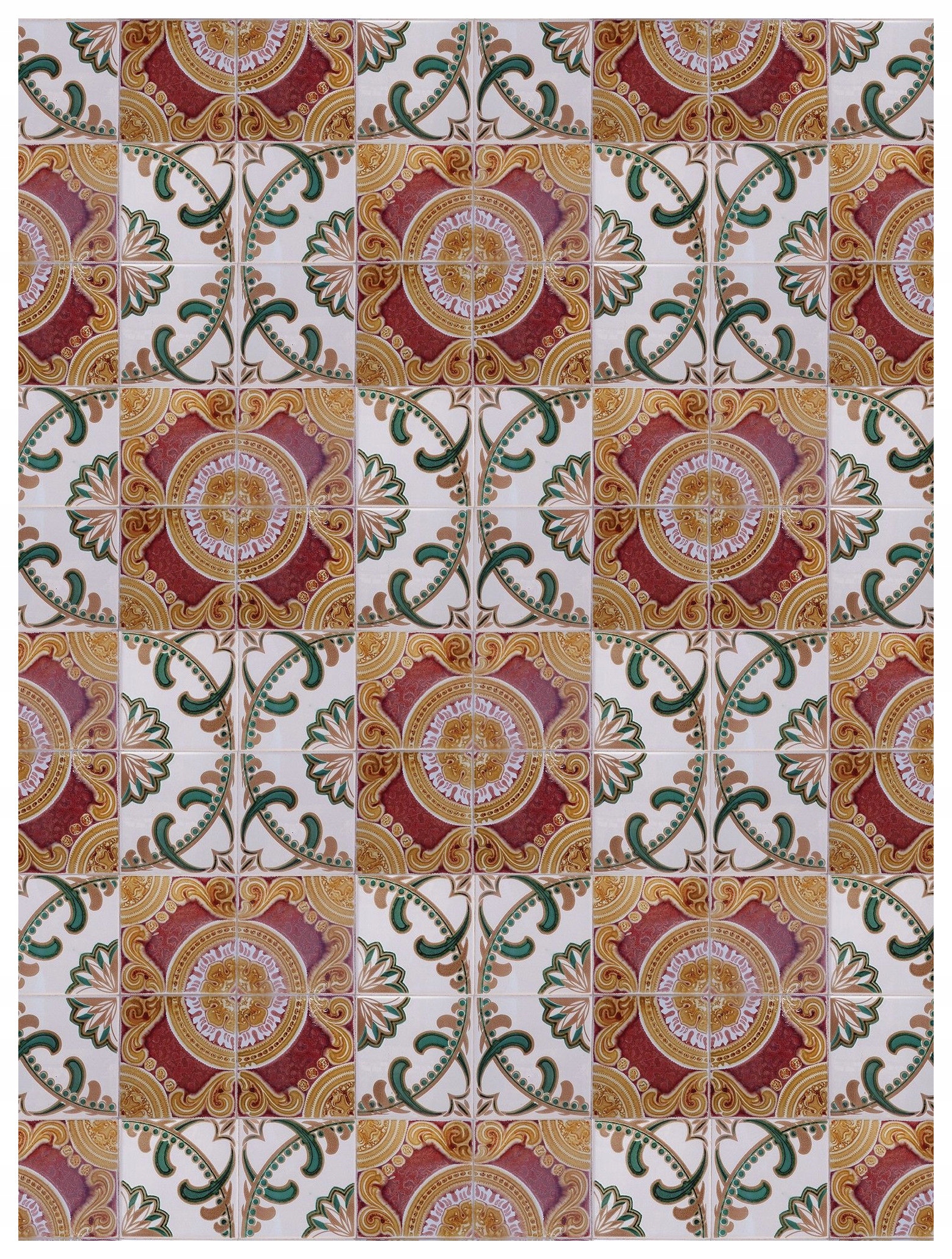 Fototapeta Štvorcová rastlinná dlažba geometria kruhu 184x254 vinylová lepidlo