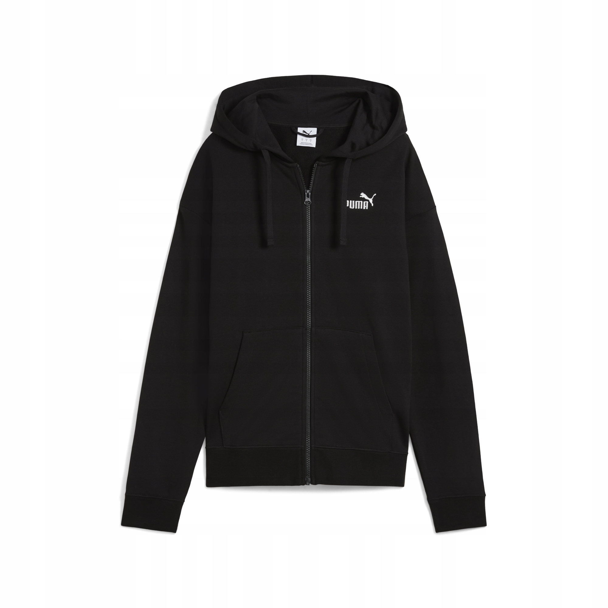 Mikina Černá Rozepínací Puma Klasická S Kapucí 682410 01 vel. M