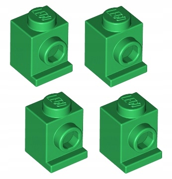 

Lego klocek 1x1 -z pinem zielony 4 szt 4070 N
