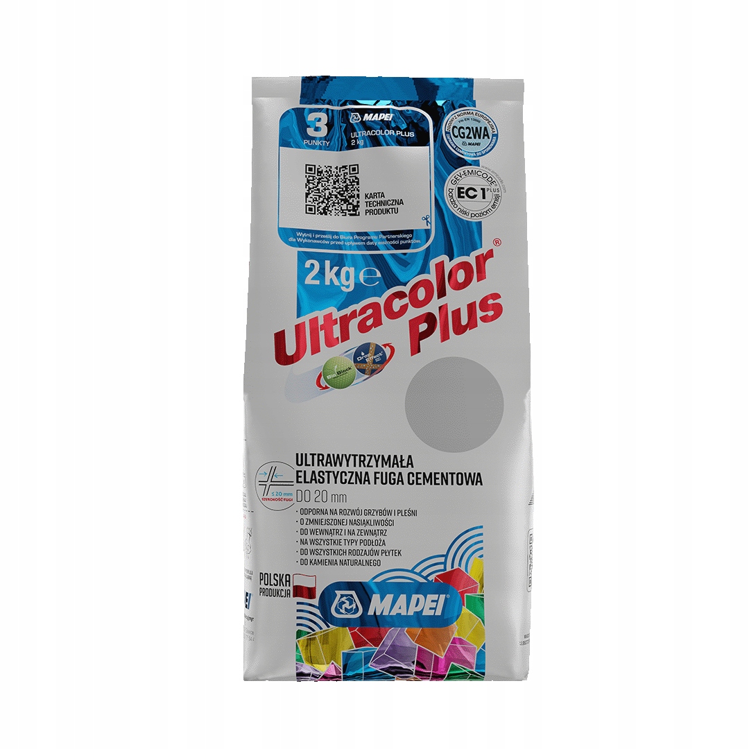 FUGA MAPEI ULTRACOLOR PLUS 2KG 103 KSIĘŻYCOWY BIAŁ