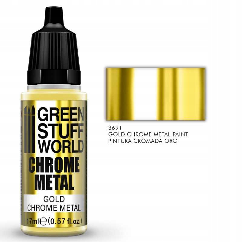 

Chrome Paint Gold 17ml farbka efekt lustra
