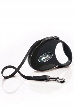 Levně Vodítko Flexi Style S pásek 3m/12kg černá