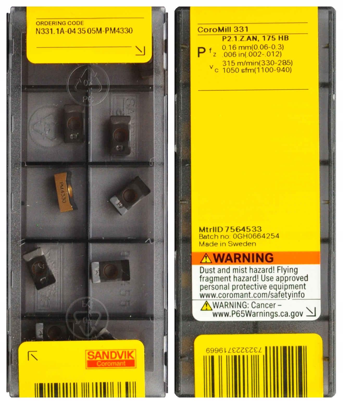 PŁYTKI N331.1A-043505M-PM 4330 SANDVIK