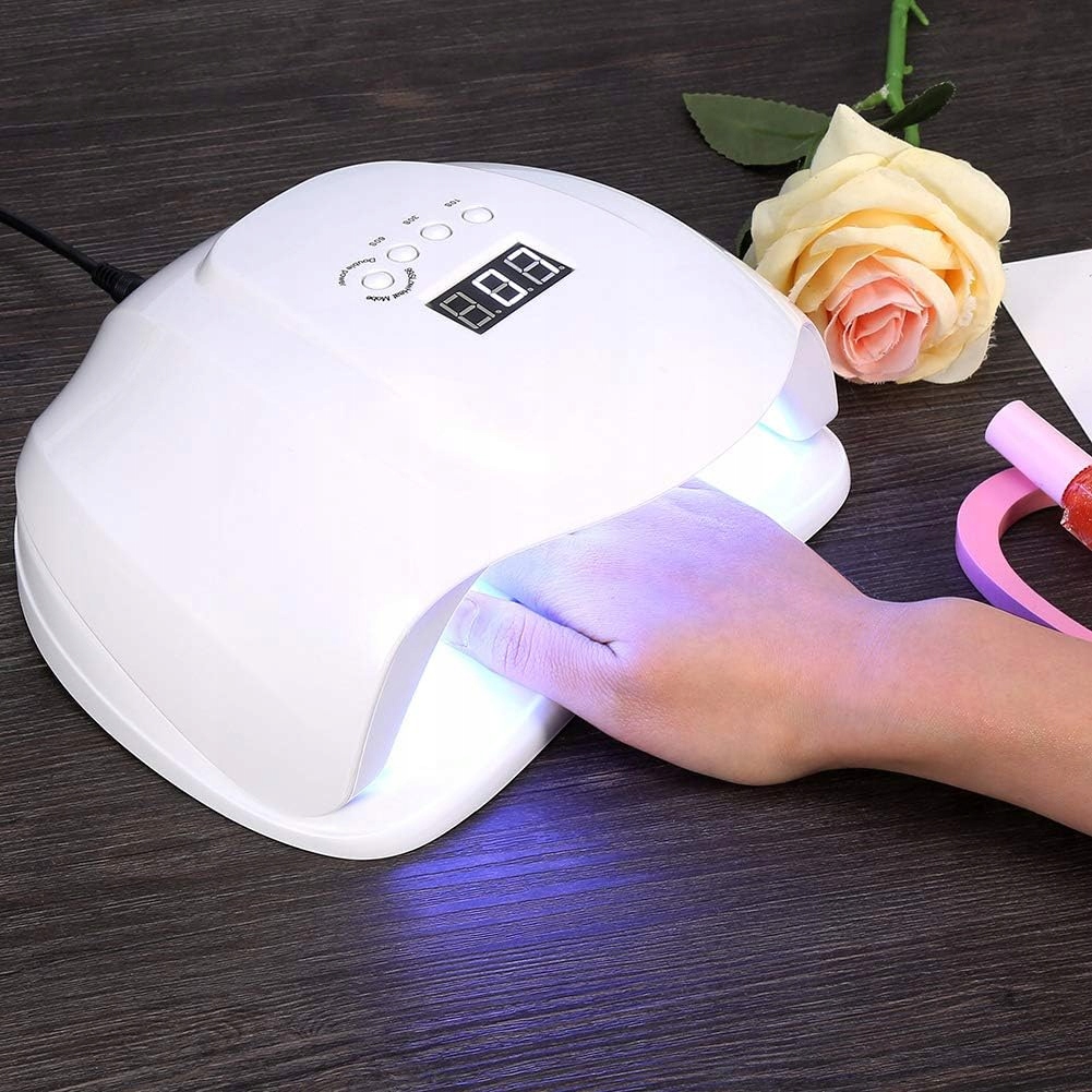 LAMPA DO PAZNOKCI UV LED MOCNA 54W DO HYBRYD ŻELI SUN X LCD Cechy dodatkowe sensor ruchu timer zdejmowane dno