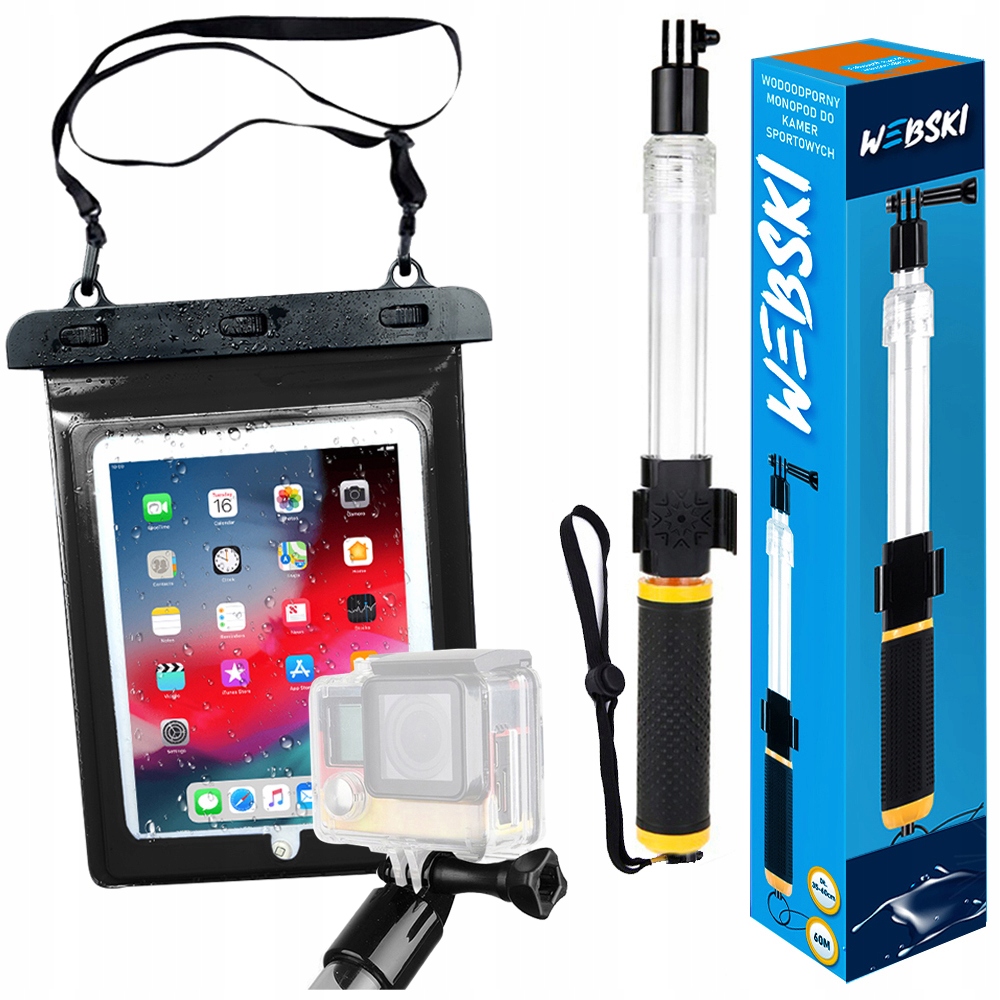 KIJ DO KAMERY PŁYWAJĄCY AQAPOD+ TORBA WODOODPORNA