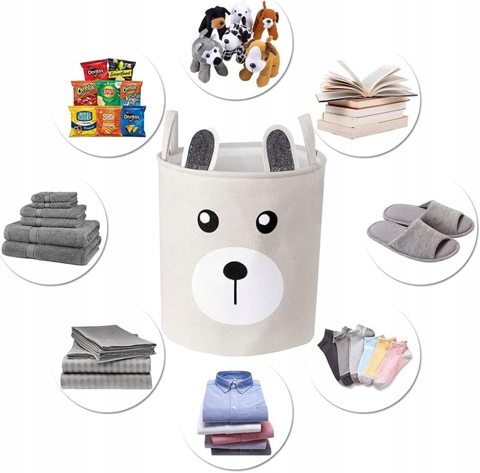 KOSZ ORGANIZER NA ZABAWKI BIELIZNE PRANIE WOREK Rodzaj kosz