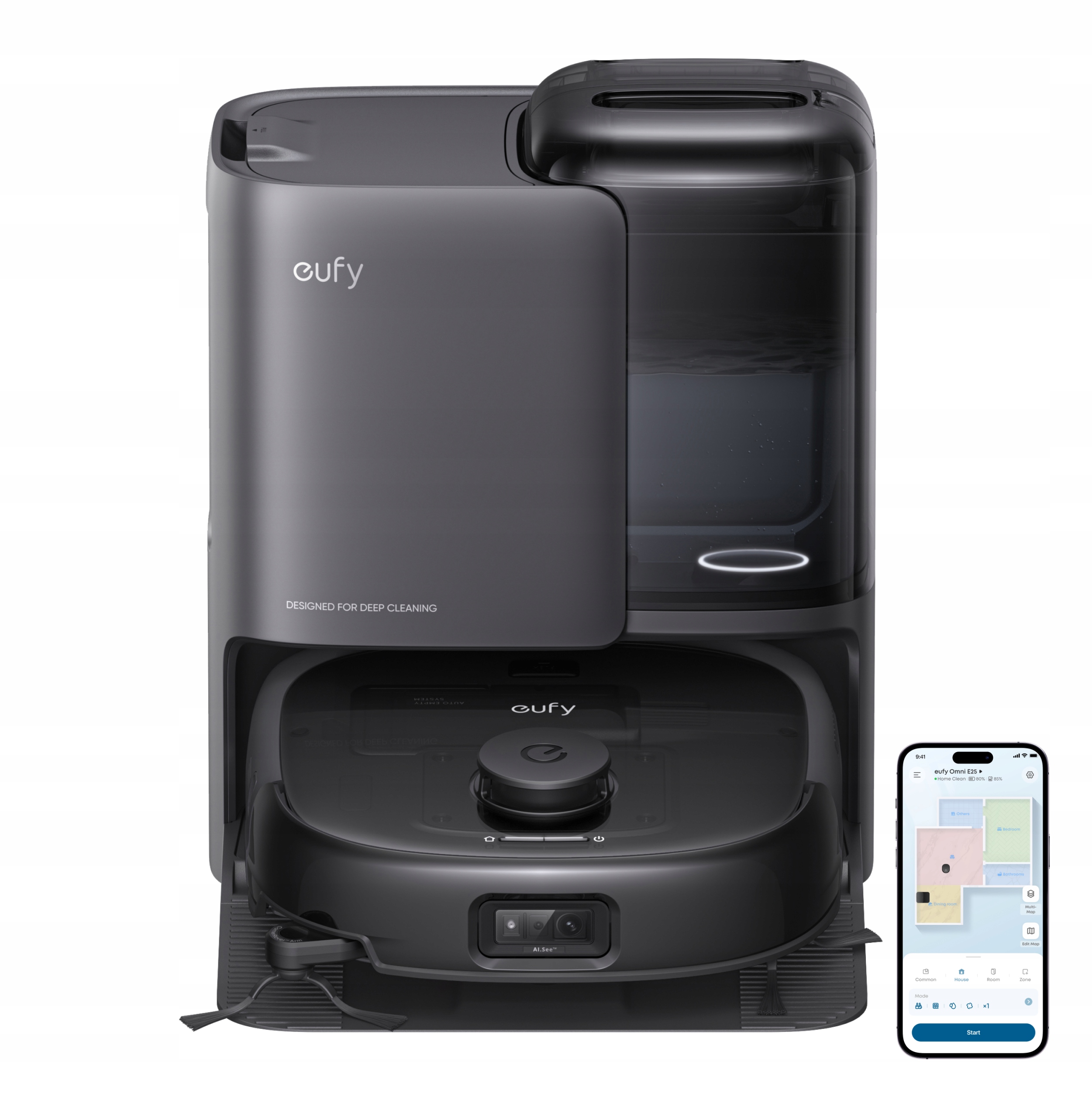 Uklízecí robot Eufy Omni E25 černý