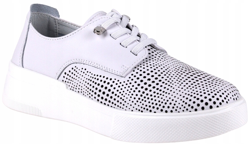 Dámské Kožené Tenisky Bílé, Lehké, Pohodlné, Velikost 39