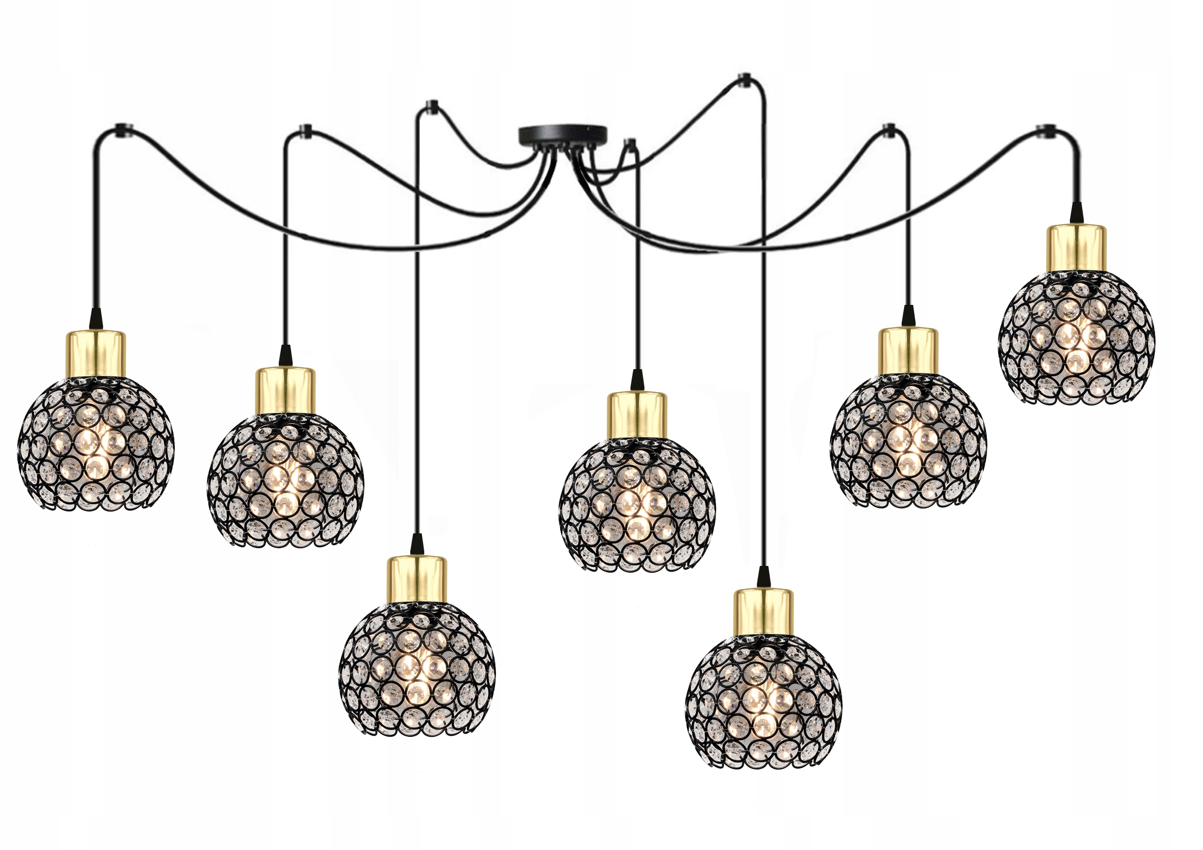 LAMPA SUFITOWA ŻYRANDOL NAPOLI GOLD 4-400.7 LED